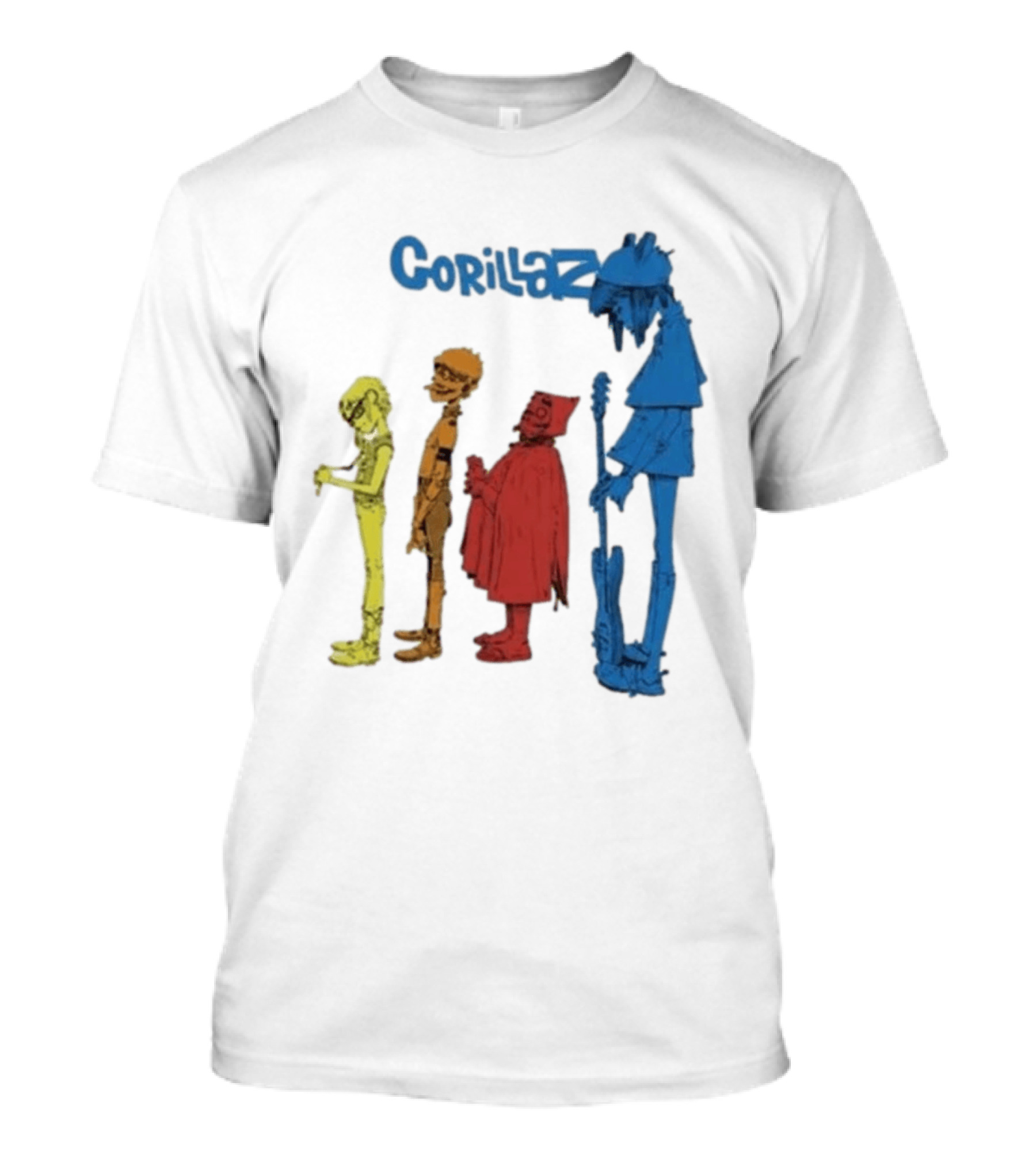 Gorillaz Concert Characters Art Tottenham Stadium Event T-Shirt