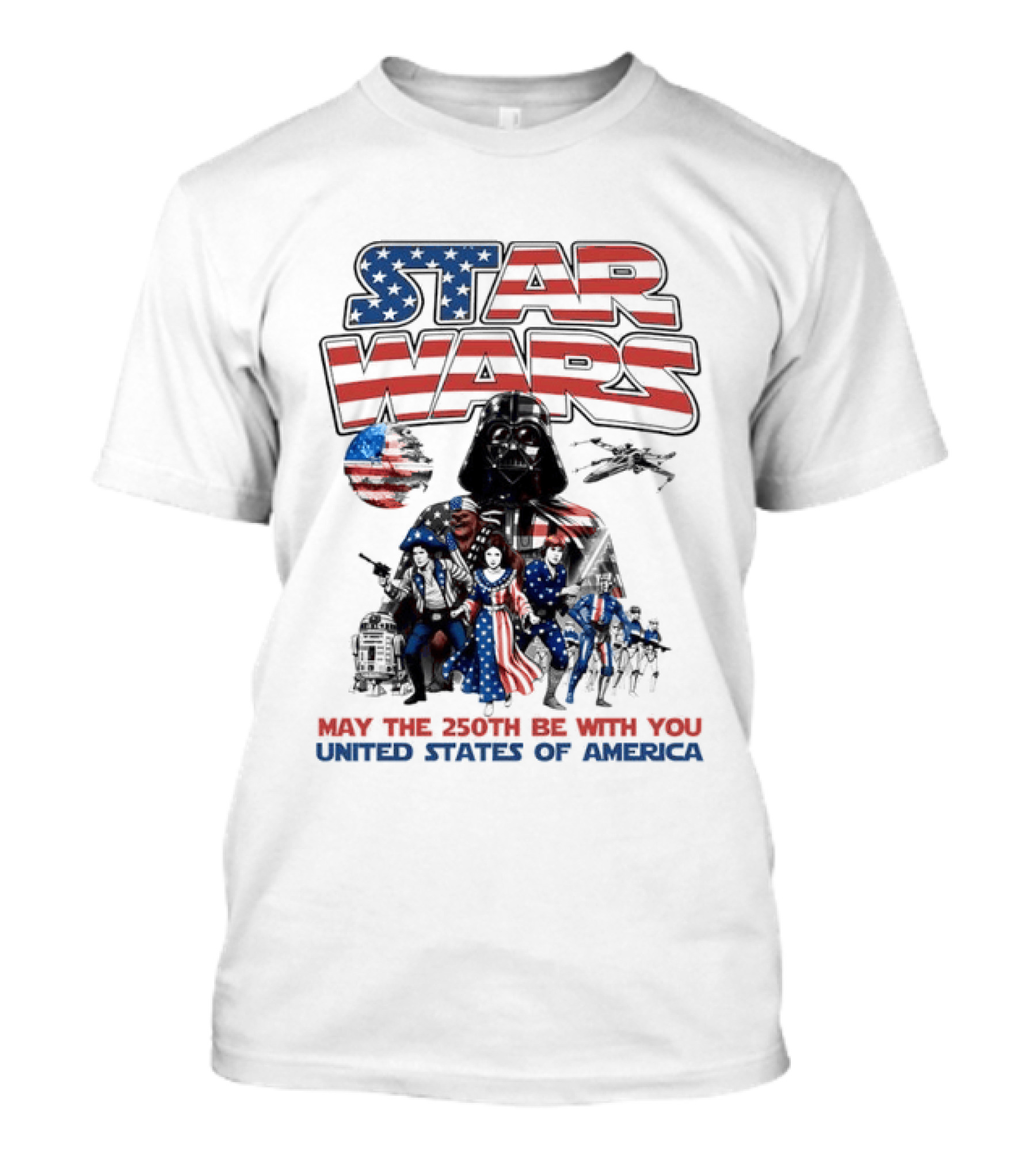 Star Wars May The 250th Be With You United States Of America T-Shirt