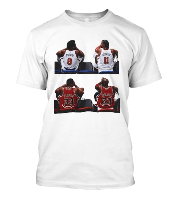 OG Anunoby Jalen Brunson Knicks Scottie Pippen Michael Jordan Bulls Legends 23 33 11 8 T-Shirt