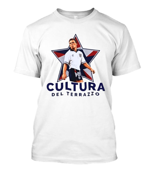 Paul Gascoigne England 19 Cultura Del Terrazzo Star T-Shirt