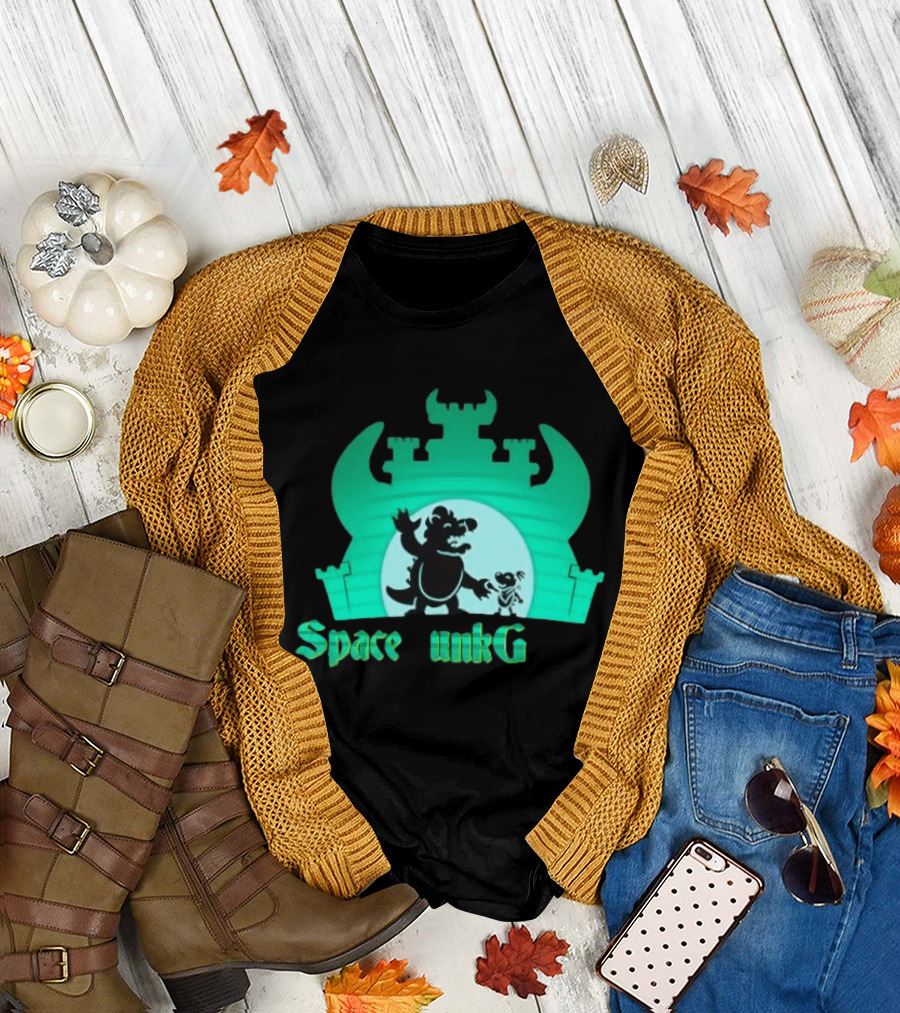 Bowser And Bowser Jr Super Mario Space Junk Galaxy Castle T-Shirt