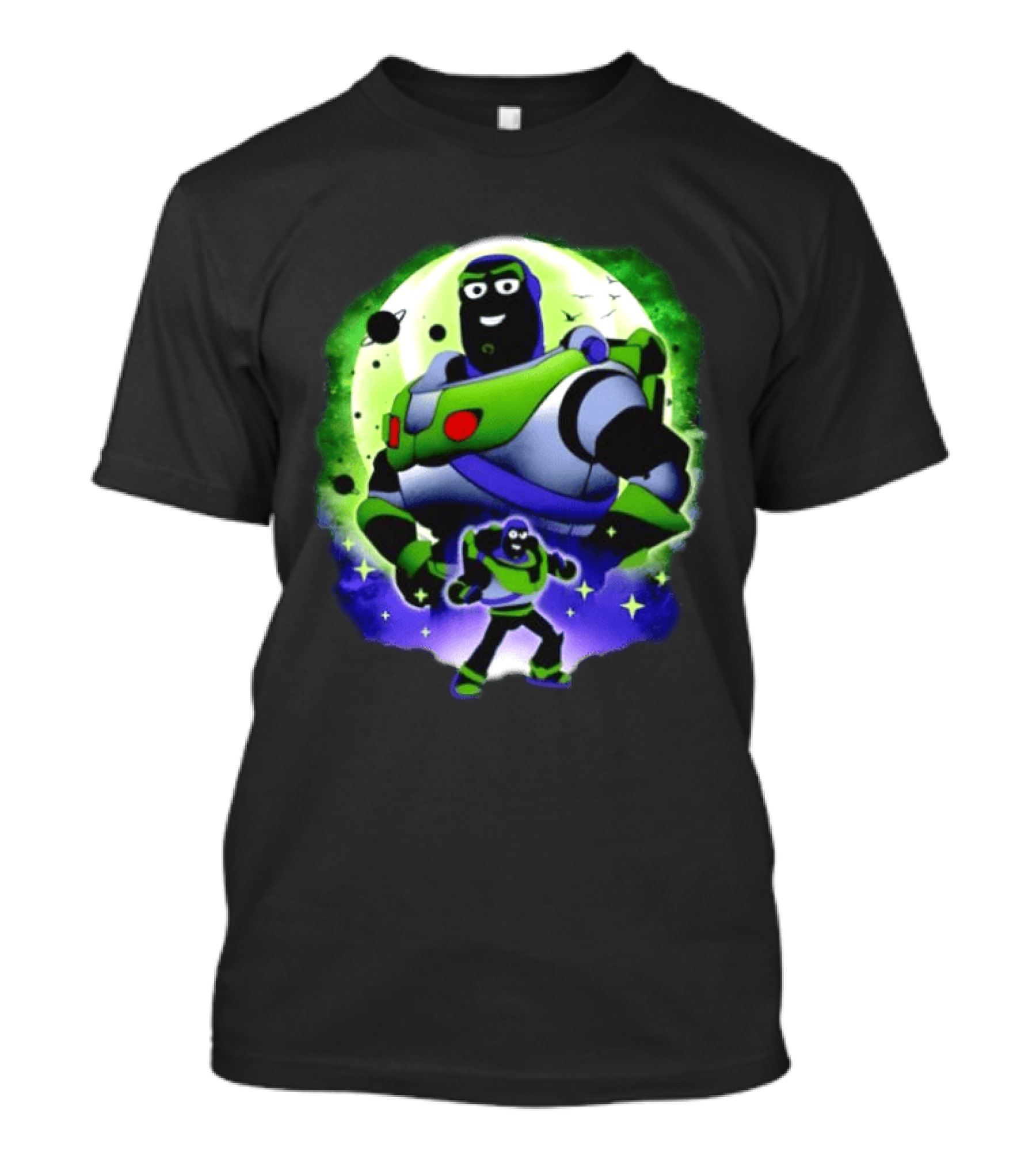 Buzz Lightyear Space Ranger Moon Planetary System Toy Story Galaxy T-Shirt