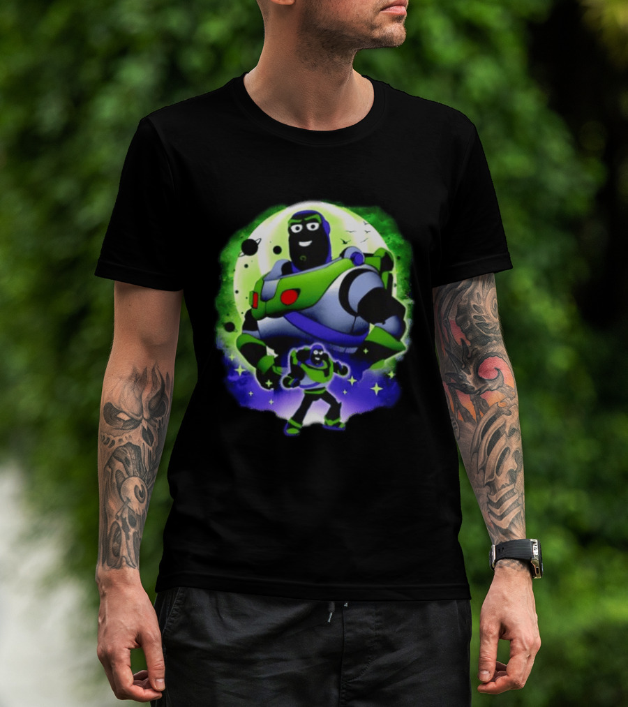 Buzz Lightyear Space Ranger Moon Planetary System Toy Story Galaxy T-Shirt