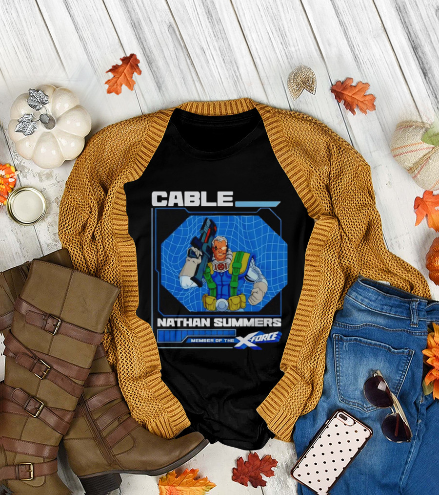 Cable Nathan Summers Member of the X Force Marvel Comics T-Shirt