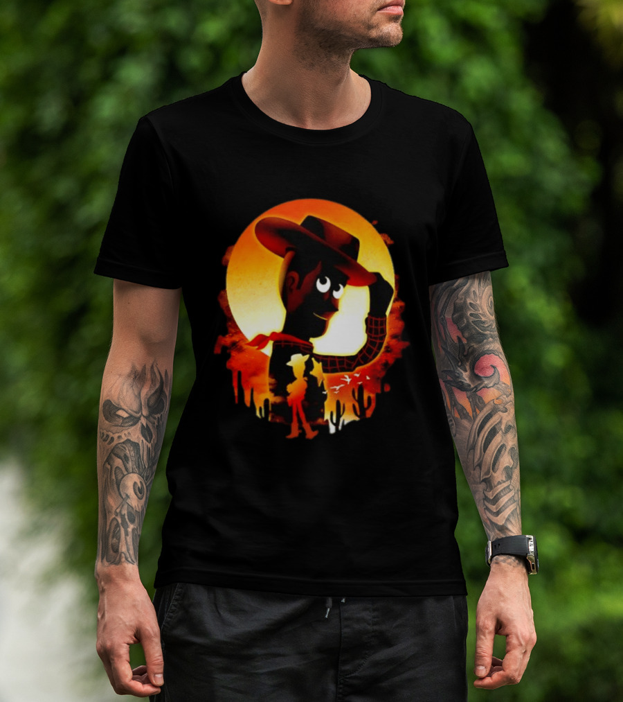 Sheriff Woody Pixar Toy Story Sunset Cowboy T-Shirt