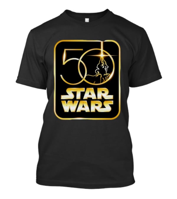 50 Year Anniversary Star Wars Luke Skywalker Princess Leia T-Shirt