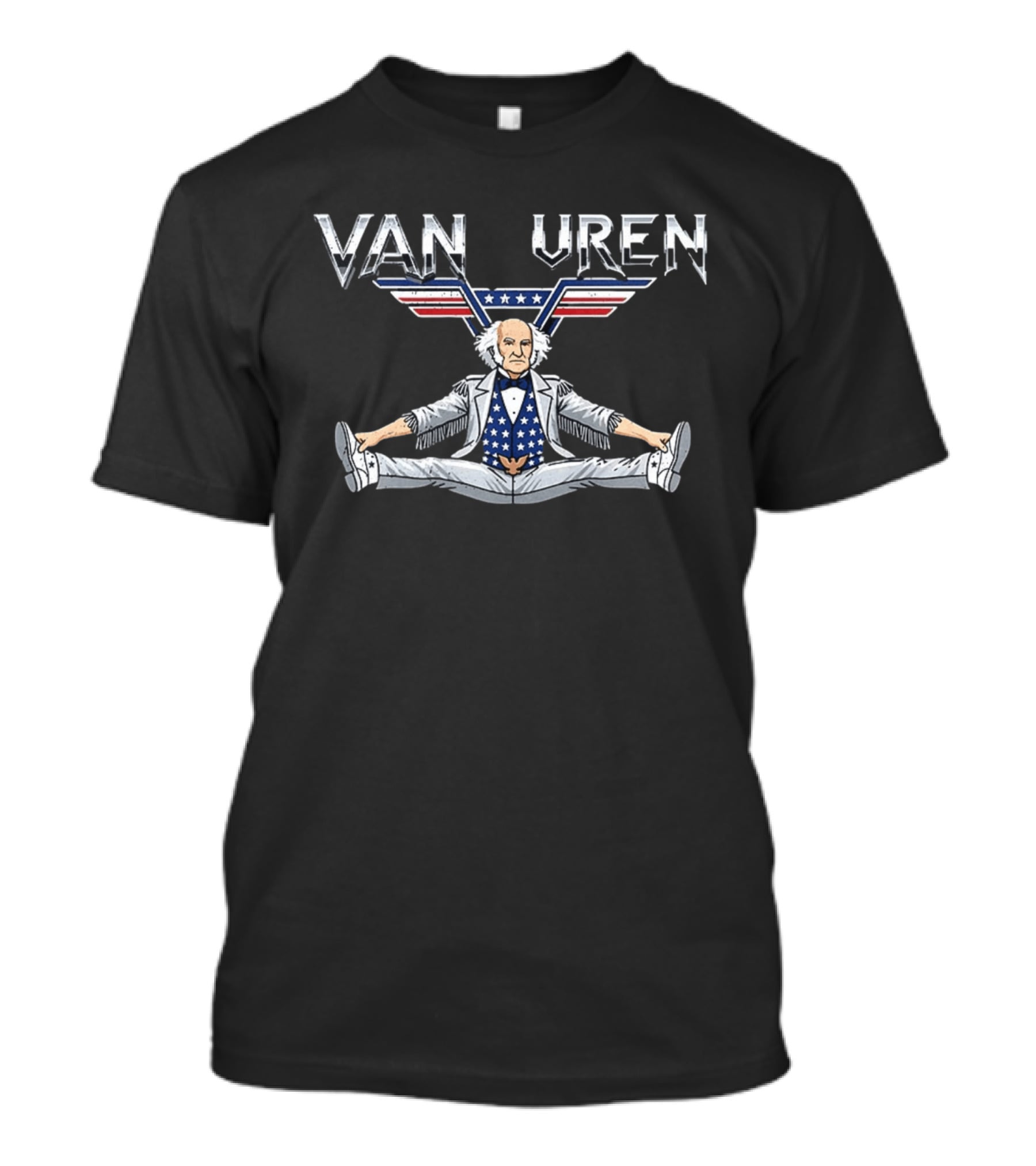 VAN BUREN 8th President Patriotic Style With Stars And Stripes T-Shirt