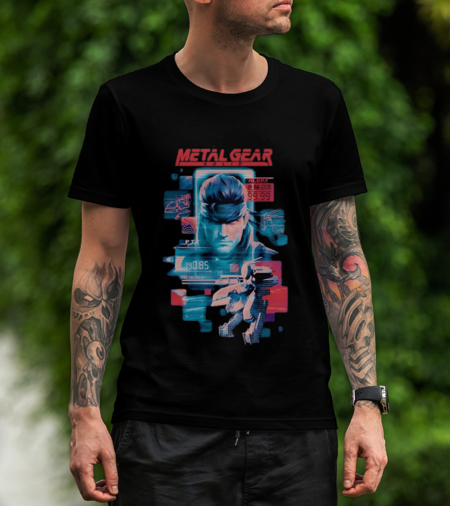 Metal Gear Solid Snake Tactical Espionage Action Alert 99.99 PTT Memory 89.85 T-Shirt