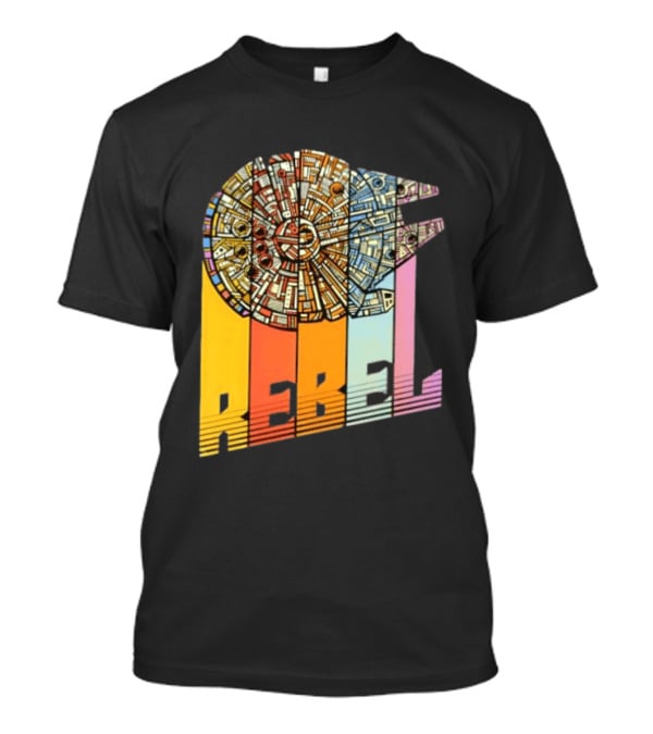 Millennium Falcon REBEL Star Wars Spaceship Movie T-Shirt