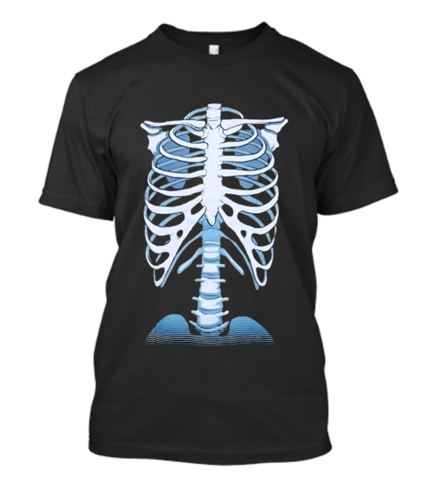 Human Rib Cage Vertebral Column Skeleton Anatomy T-Shirt