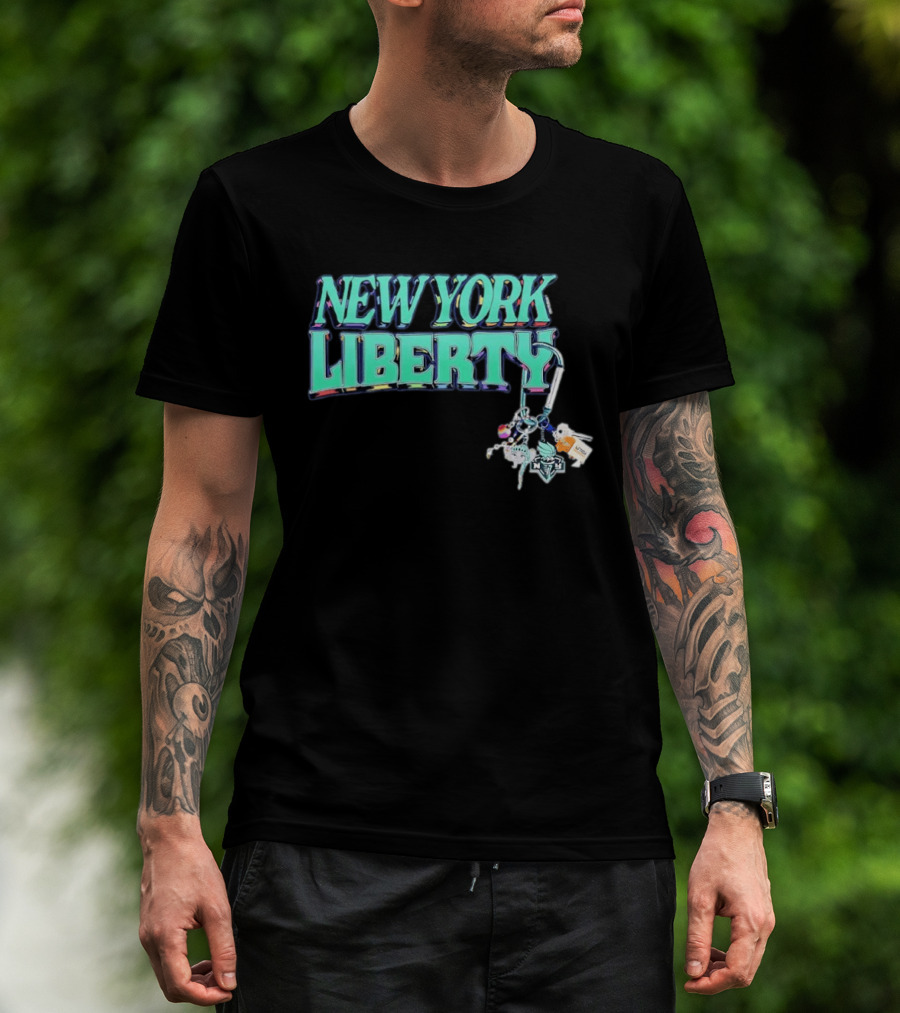 New York Liberty Carabiner Pride Keychain Accessories T-Shirt