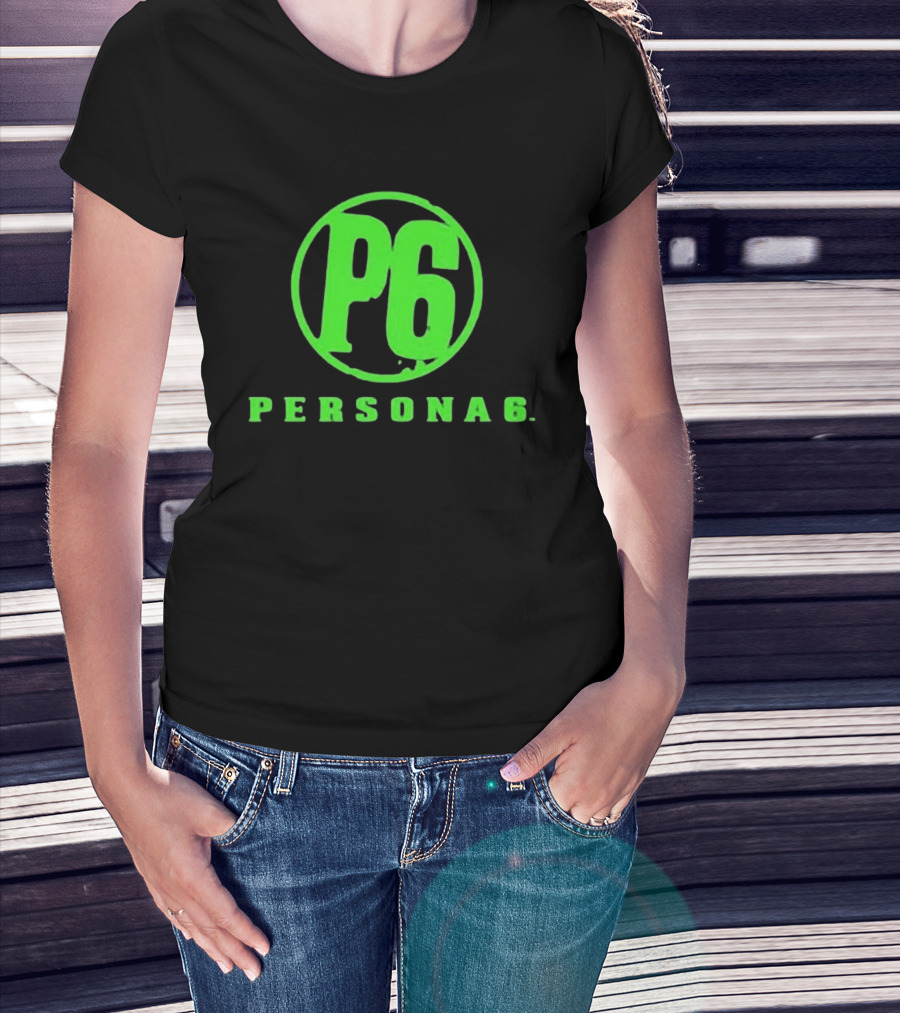 Persona 6 P6 Green Logo Commemorative T-Shirt