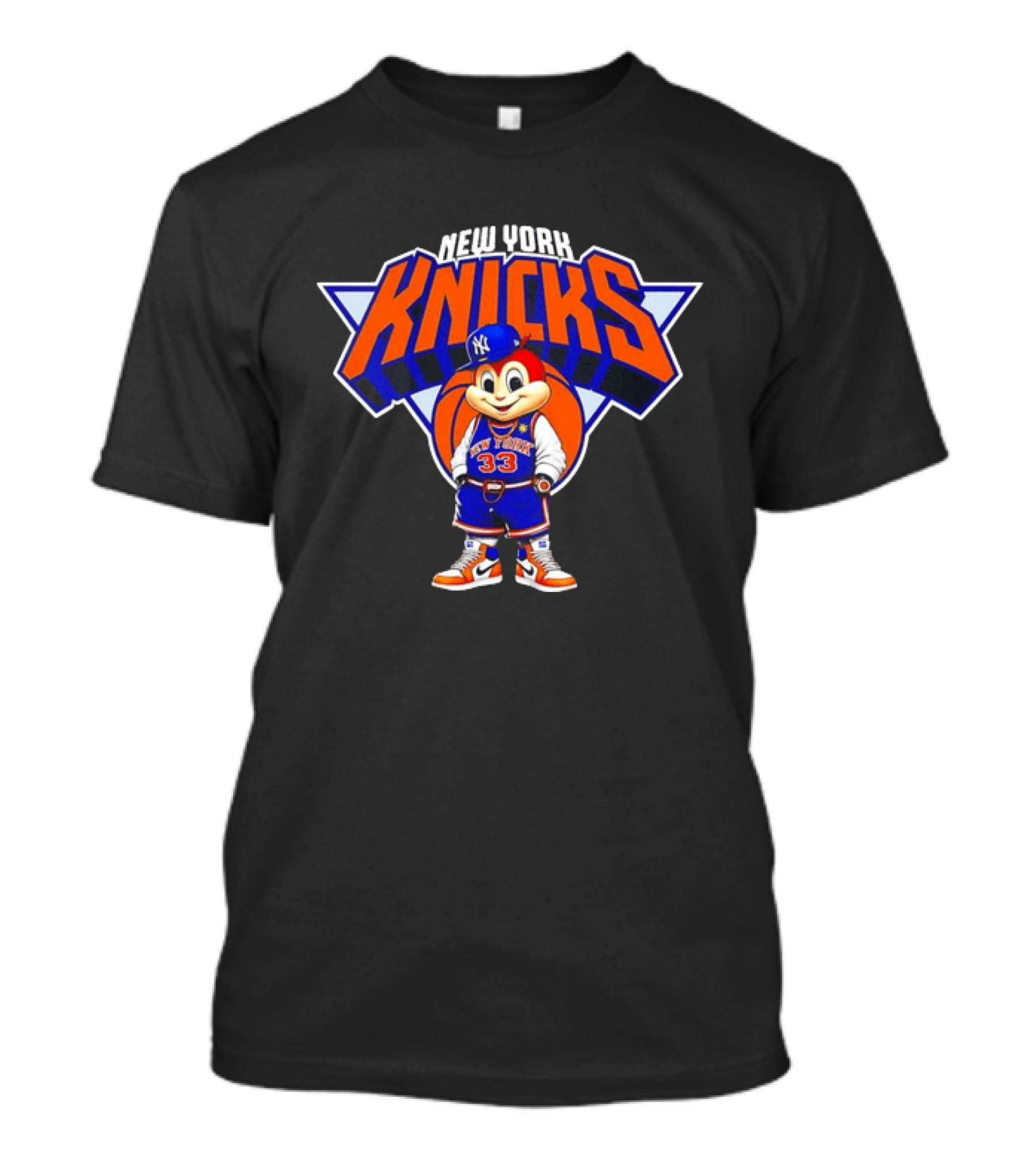 Project Barkada Jollibee New York Knicks 33 Basketball Collaboration T-Shirt