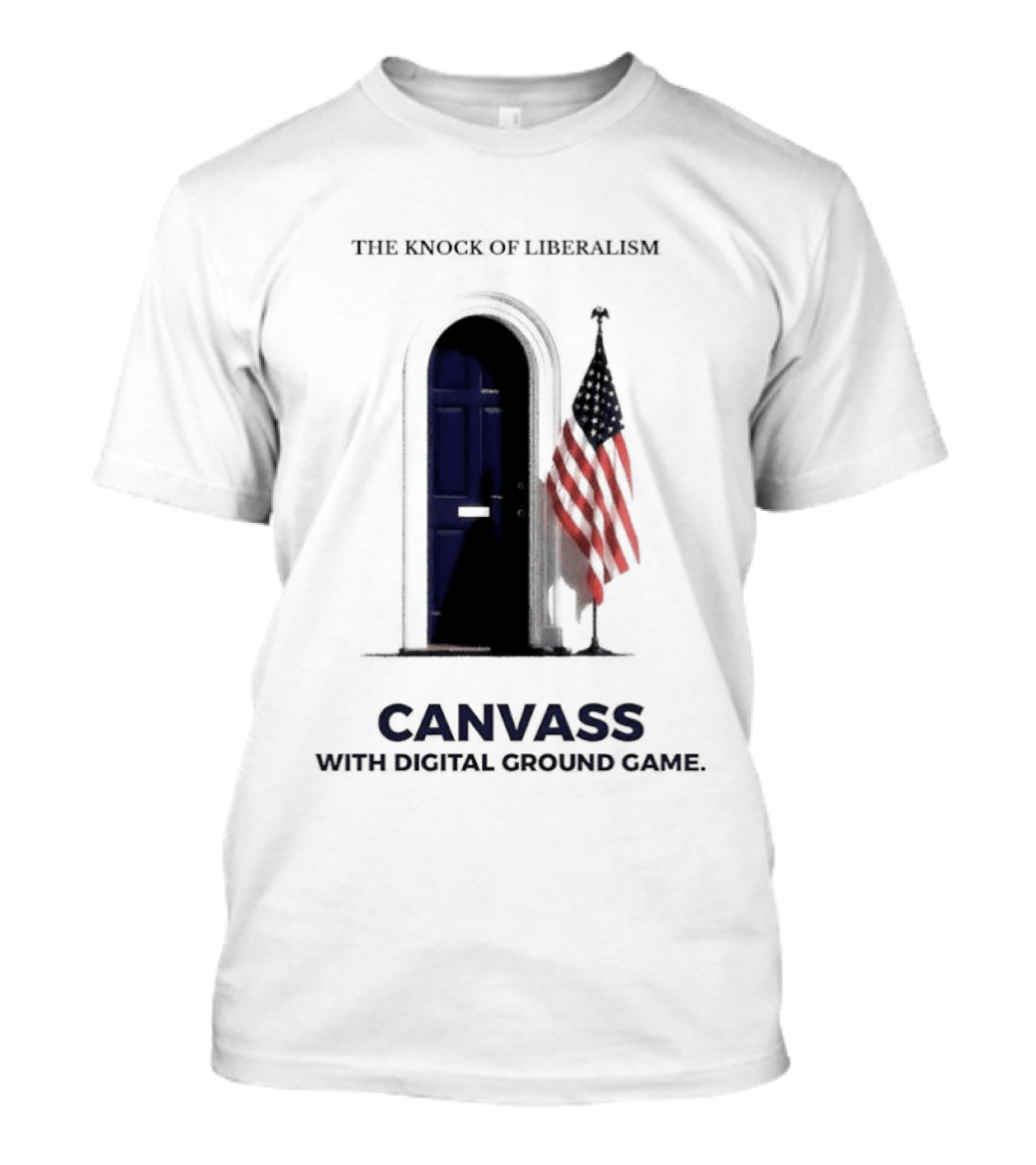 S With Flag And Doorway Digital Ground Game T-Shirt