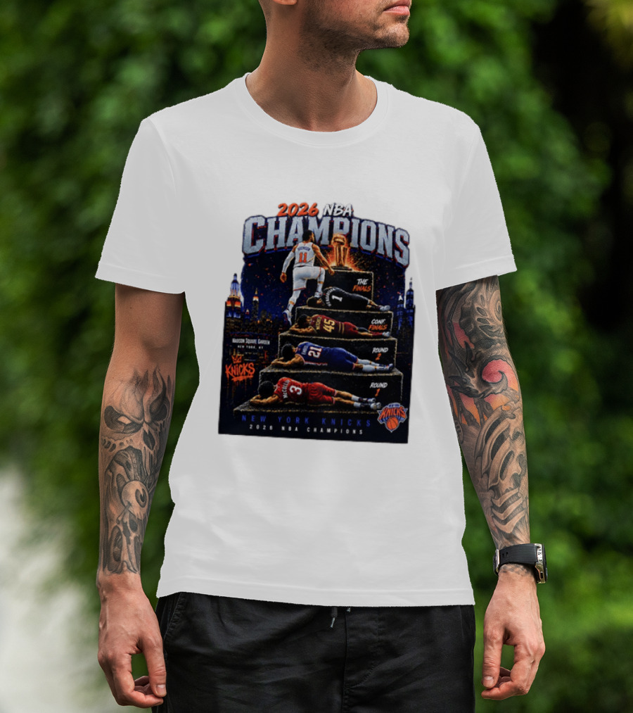 2026 NBA Champions New York Knicks Jalen Brunson Road To Glory T-Shirt