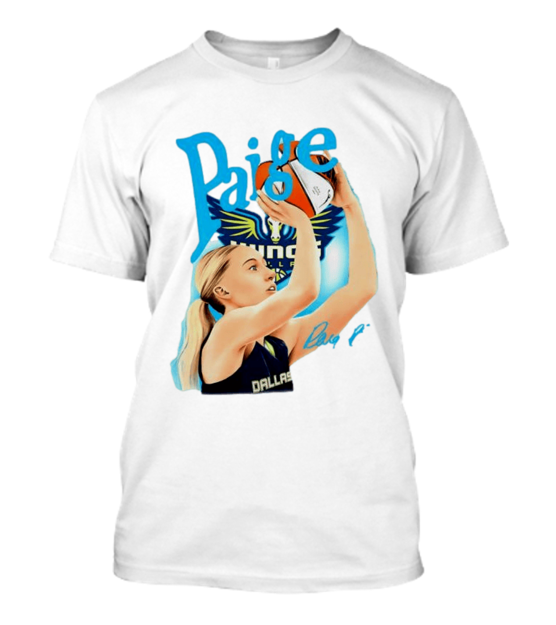 Paige Bueckers Dallas Wings Basketball WNBA Player T-Shirt