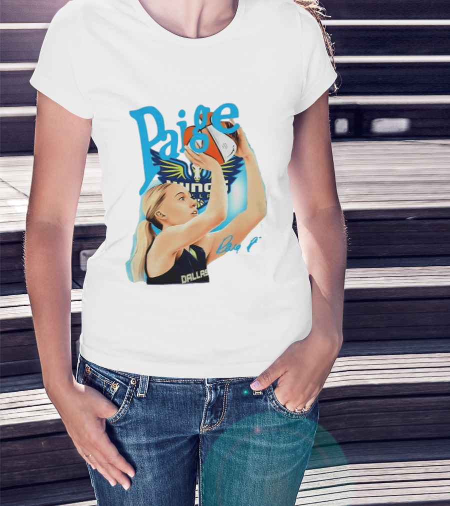 Paige Bueckers Dallas Wings Basketball WNBA Player T-Shirt