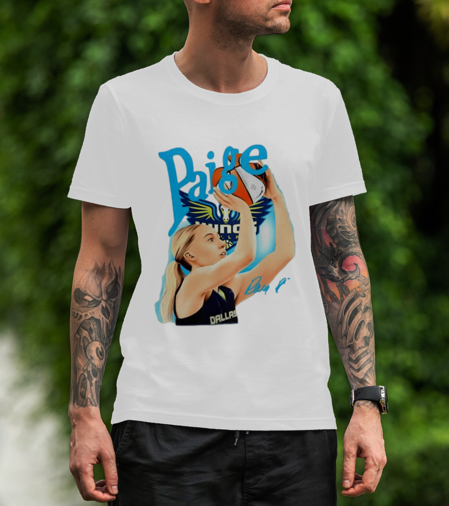Paige Bueckers Dallas Wings Basketball WNBA Player T-Shirt