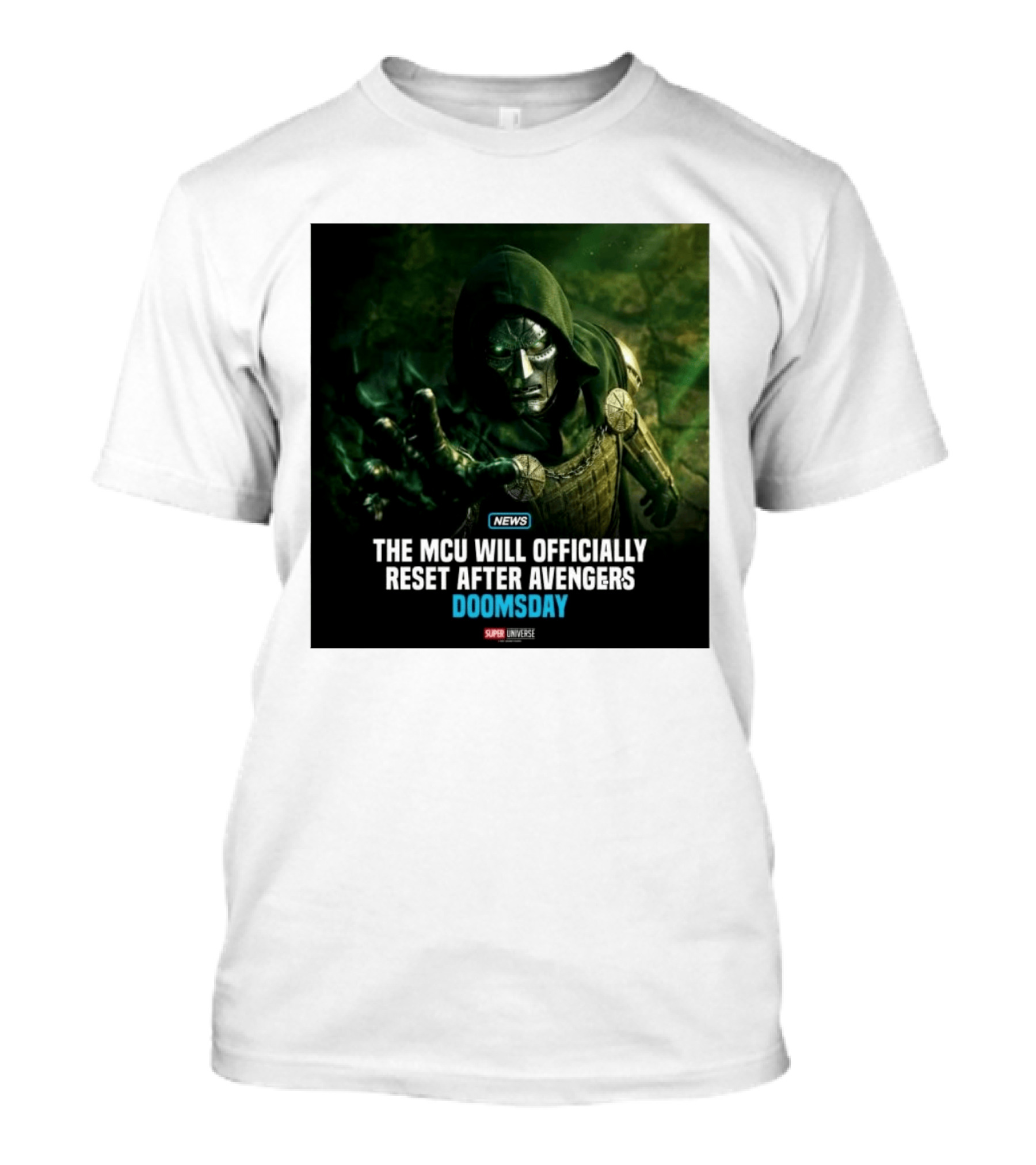 Avengers Doomsday MCU Reset Announcement Super Universe News T-Shirt