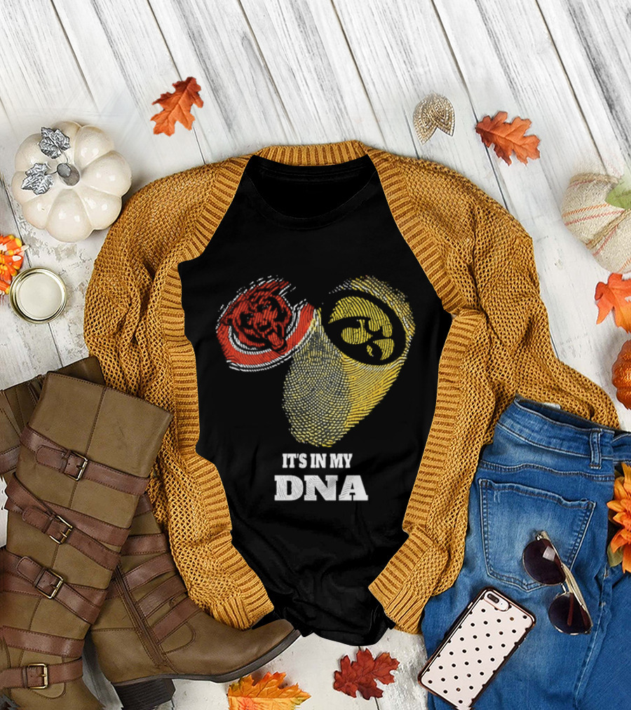Chicago Bears Iowa Hawkeyes It's in My DNA T-Shirt