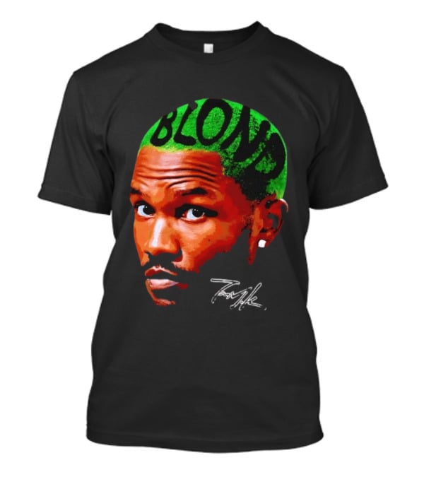 Frank Ocean Blond Album Cover Green Hair R&B Music T-Shirt