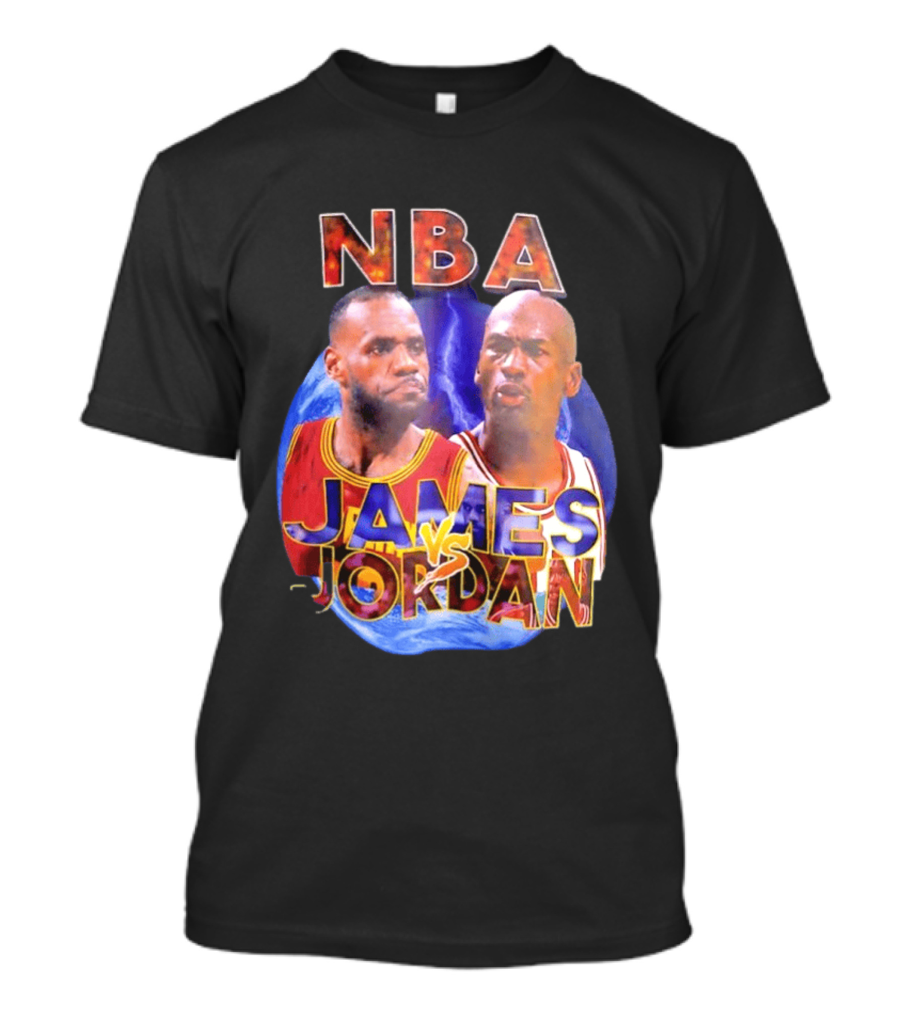 NBA LeBron James Vs Michael Jordan Cleveland Cavaliers Chicago Bulls T-Shirt