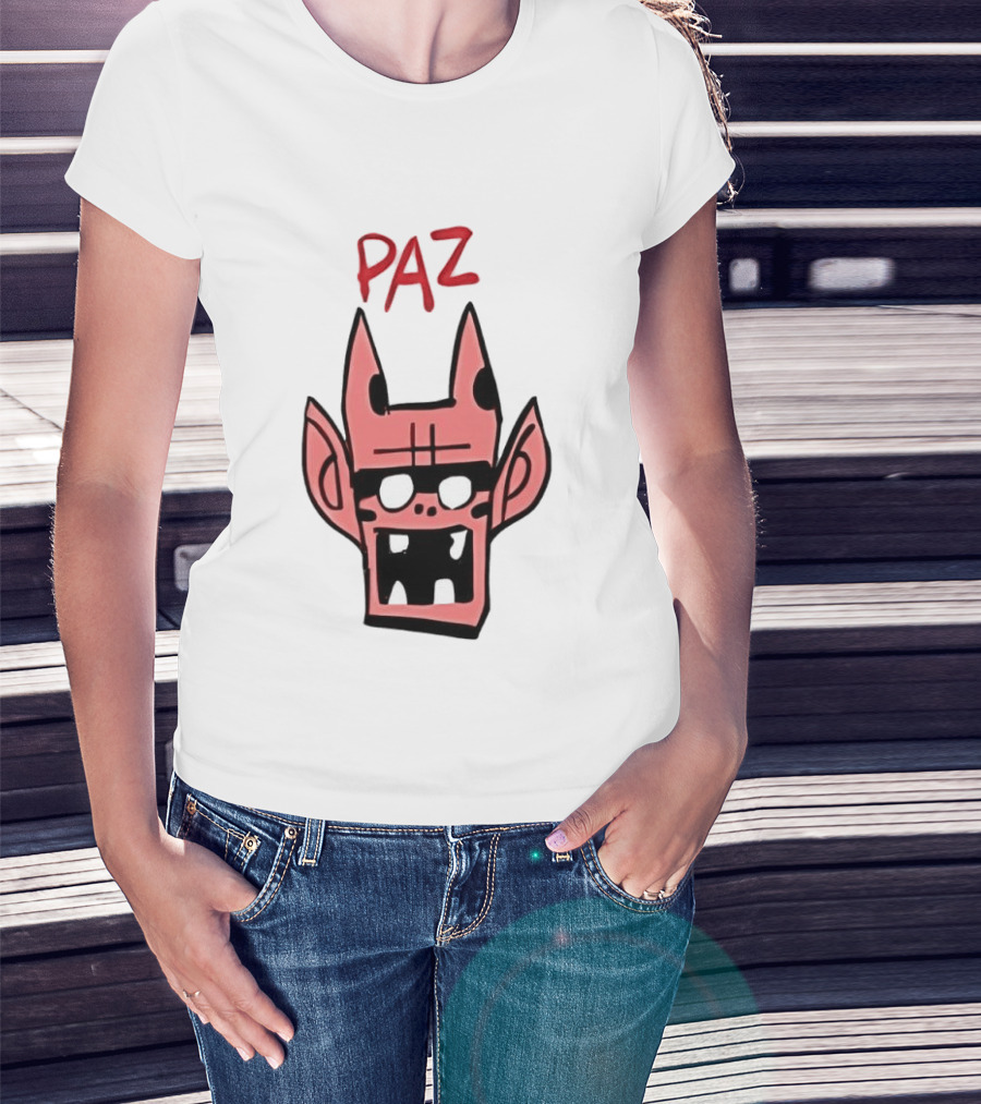 Gorillaz Paz Cartoon Character Face T-Shirt