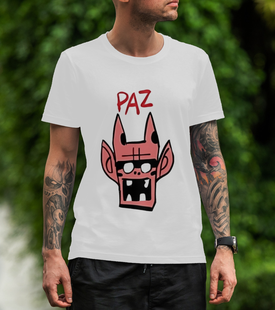 Gorillaz Paz Cartoon Character Face T-Shirt
