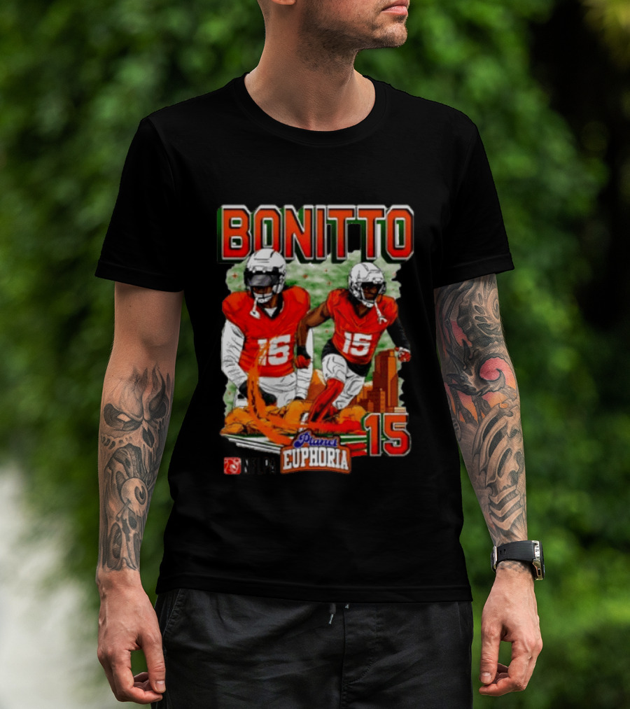 BONITTO 15 NFLPA Planet Euphoria Denver Skyline T-Shirt