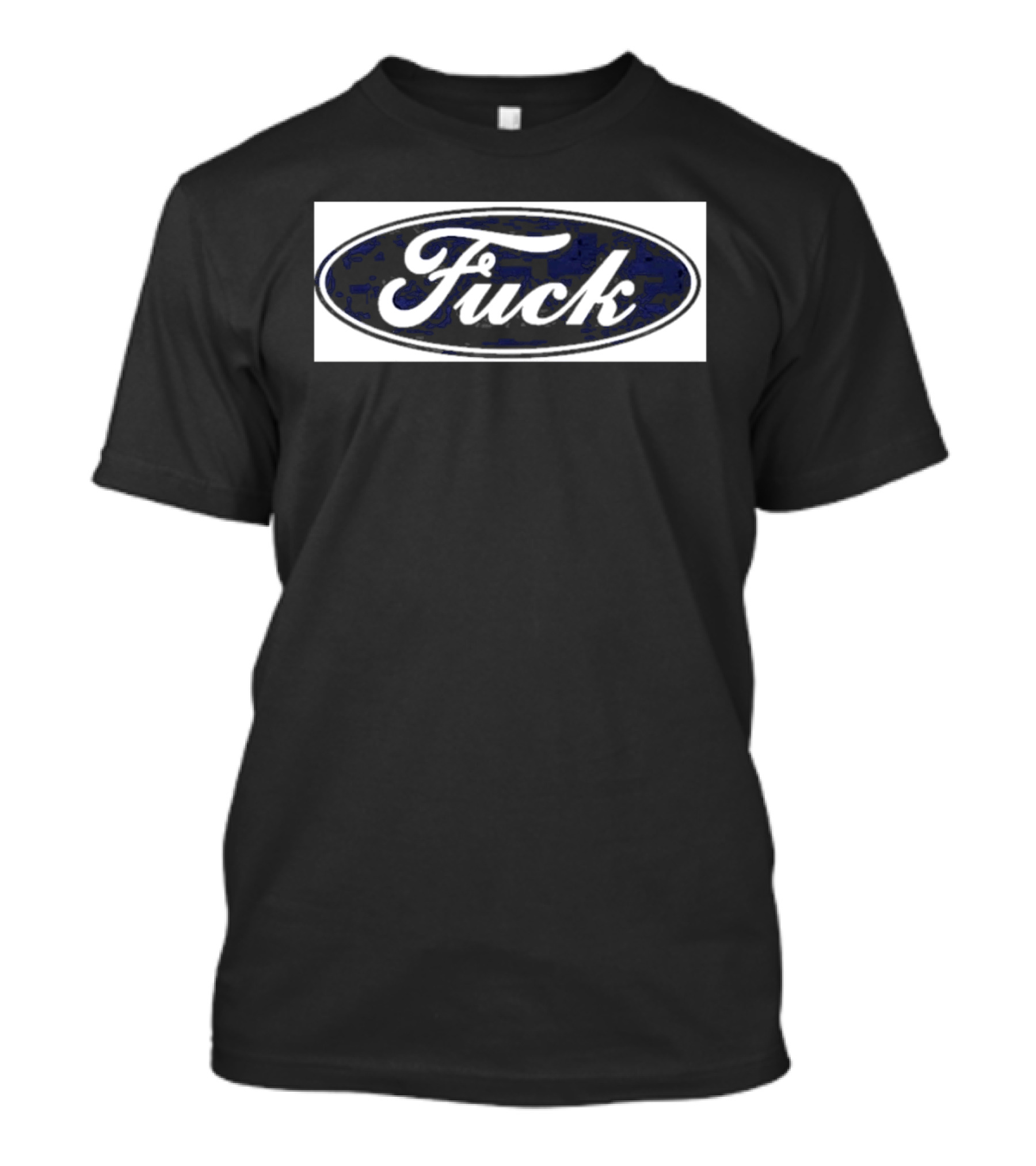 Oval Emblem With Cursive T-Shirt