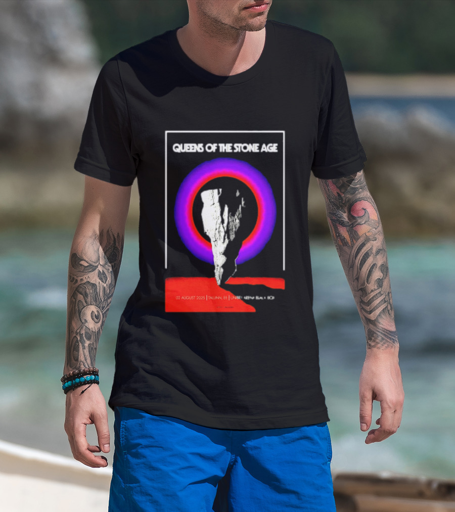 Queens Of The Stone Age 02 August 2025 Tallinn EE LHF Studio 47 Vintage Circle T-Shirt
