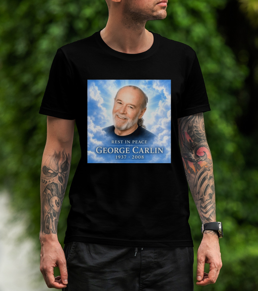 Rest In Peace George Carlin 1937 2008 Memorial T-Shirt