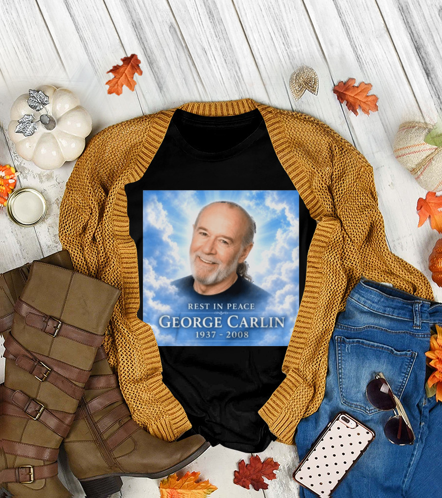 Rest In Peace George Carlin 1937 2008 Memorial T-Shirt