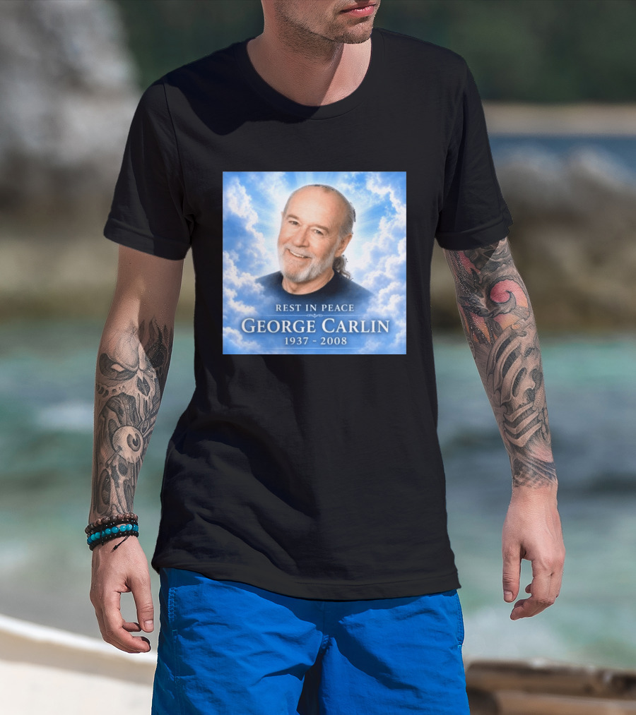 Rest In Peace George Carlin 1937 2008 Memorial T-Shirt