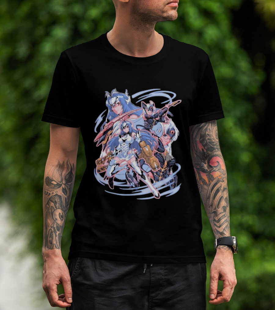 Xenosaga KOS MOS Anime Art Space Robots Heart T-Shirt