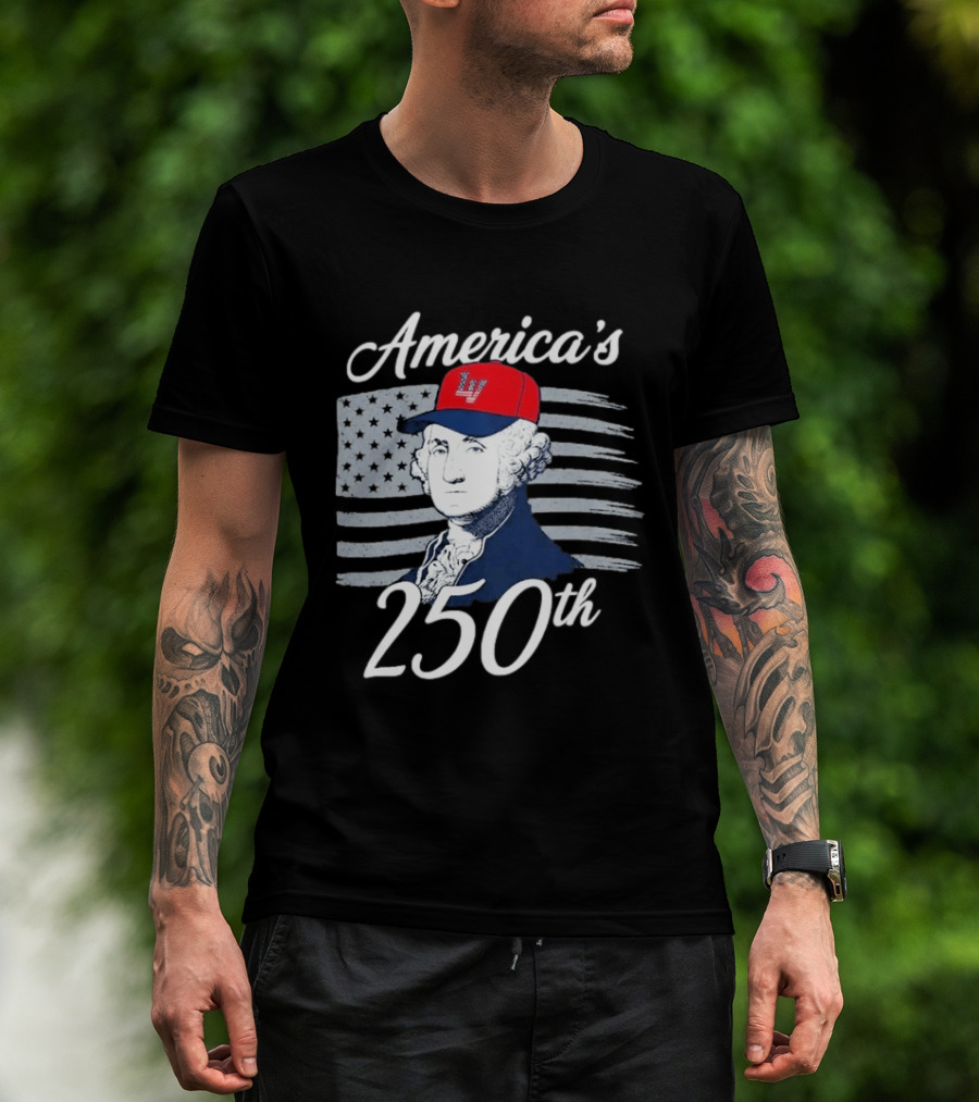 Las Vegas Aviators America's 250th George Washington LV Cap Navy T-Shirt