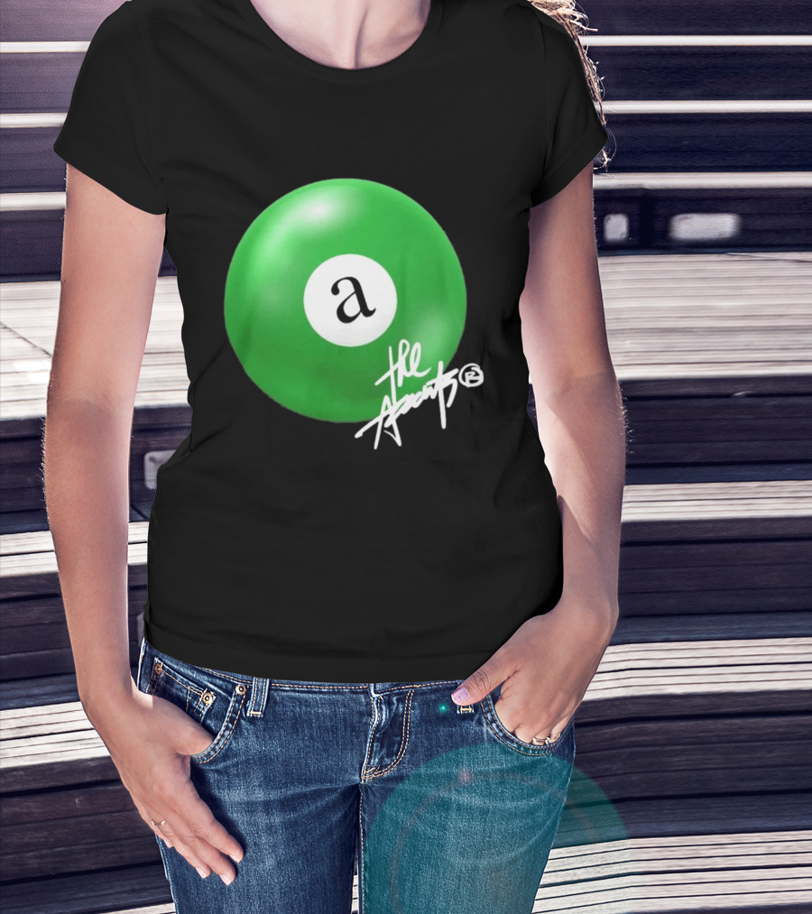 The Accents Collection Green Pool Ball Icon With Signature T-Shirt