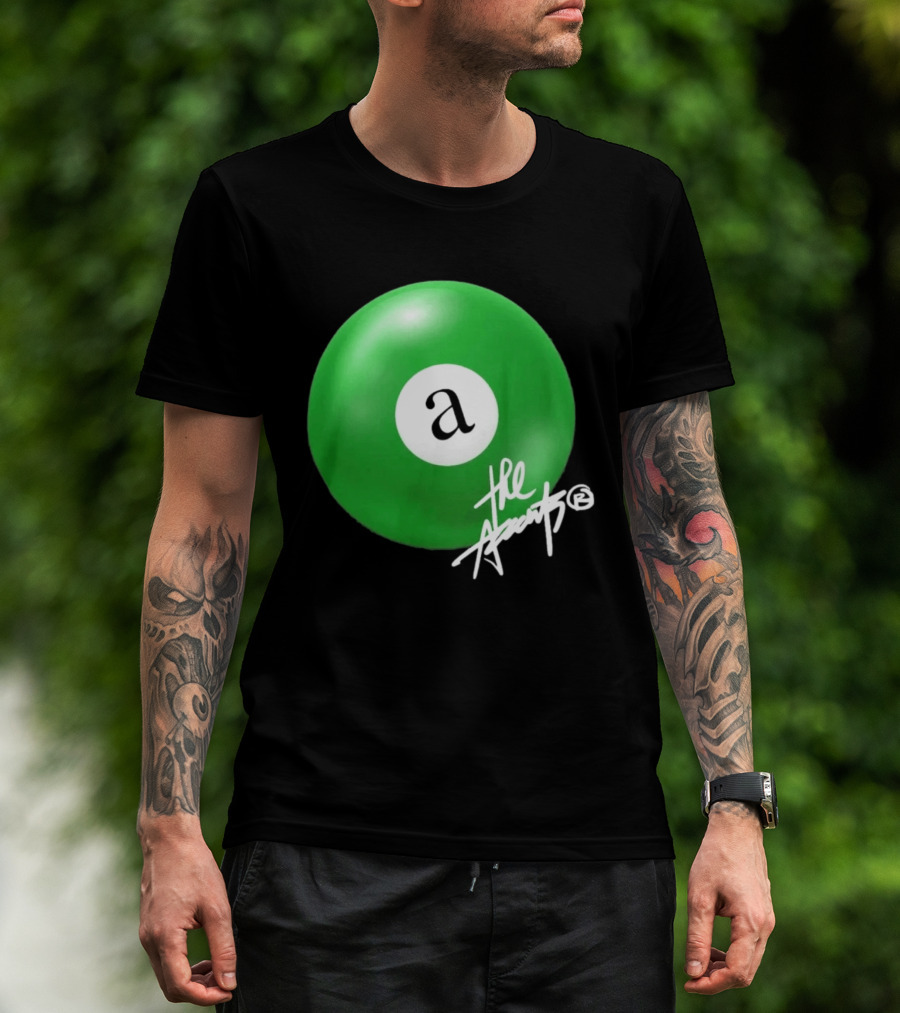 The Accents Collection Green Pool Ball Icon With Signature T-Shirt