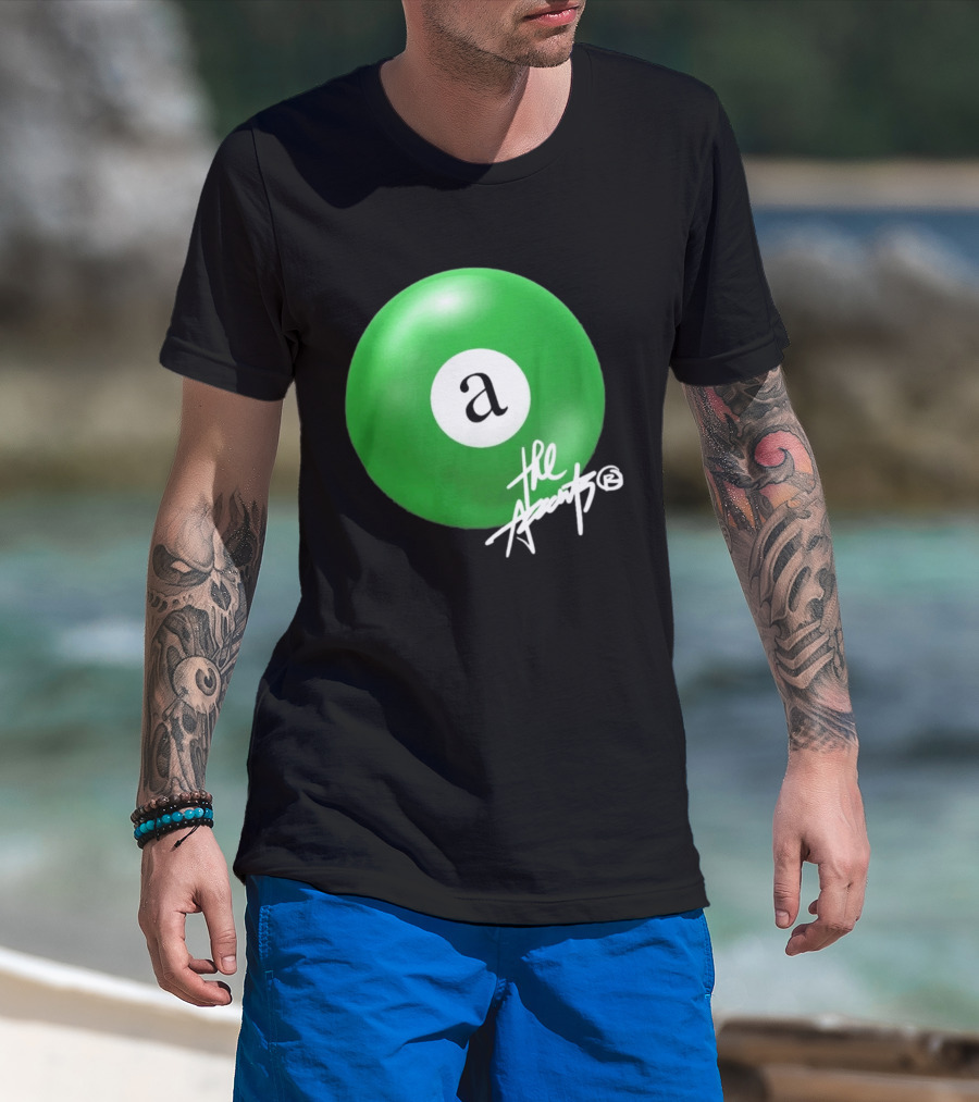 The Accents Collection Green Pool Ball Icon With Signature T-Shirt