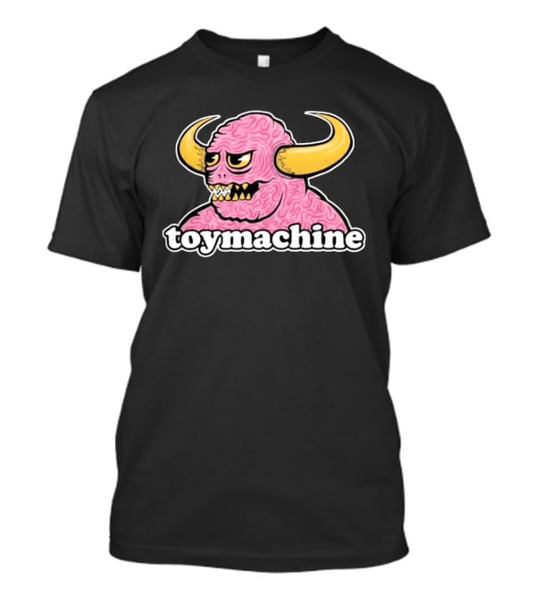 Toy Machine Monster With Horns And Brain Texture T-Shirt