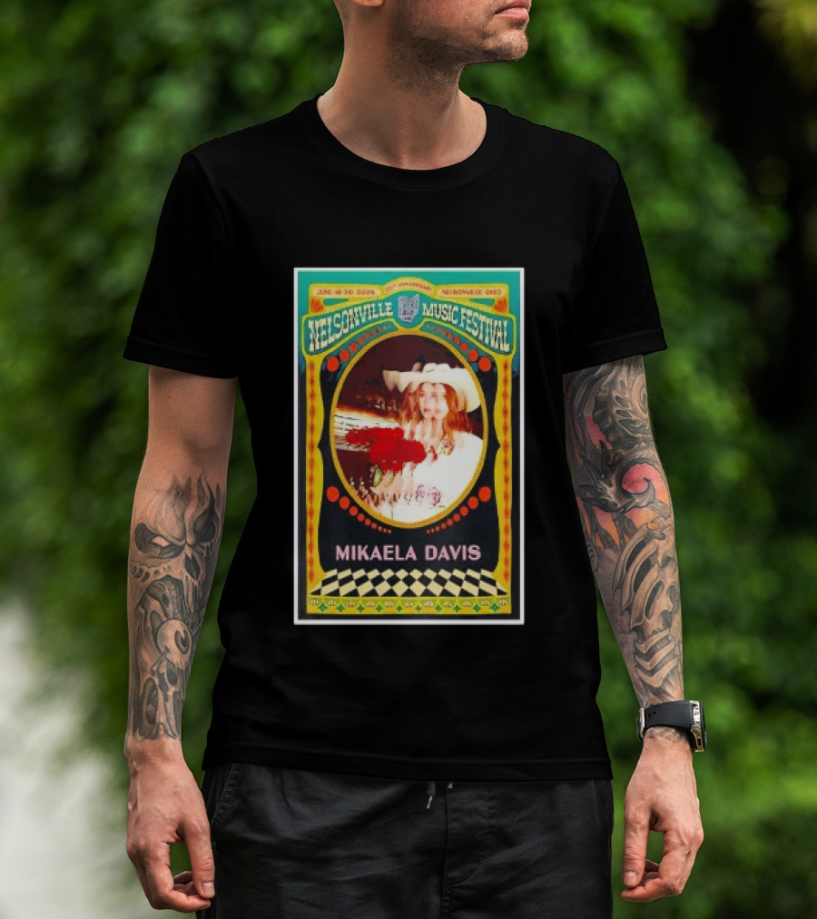 Nelsonville Music Festival 20th Anniversary Mikaela Davis June 18 21 2026 Nelsonville Ohio T-Shirt