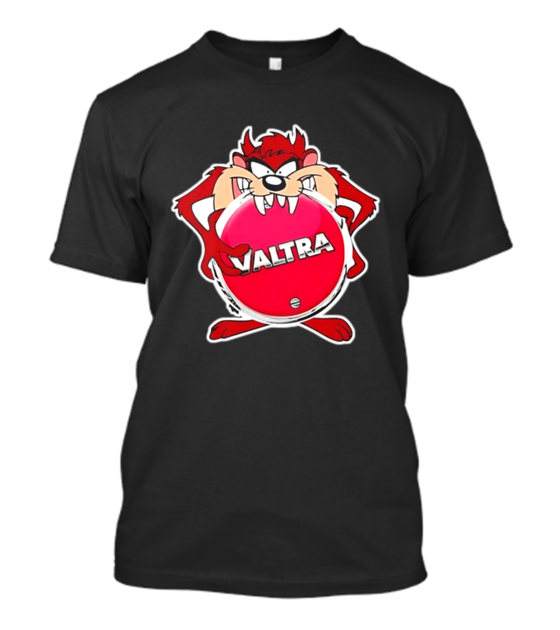 Valtra Tasmanian Devil Character Holding Red Disc T-Shirt