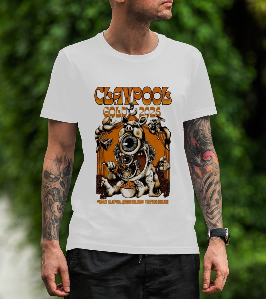 Claypool Cellar Door 2026 Primus Lennon Delirium Frog Brigade T-Shirt