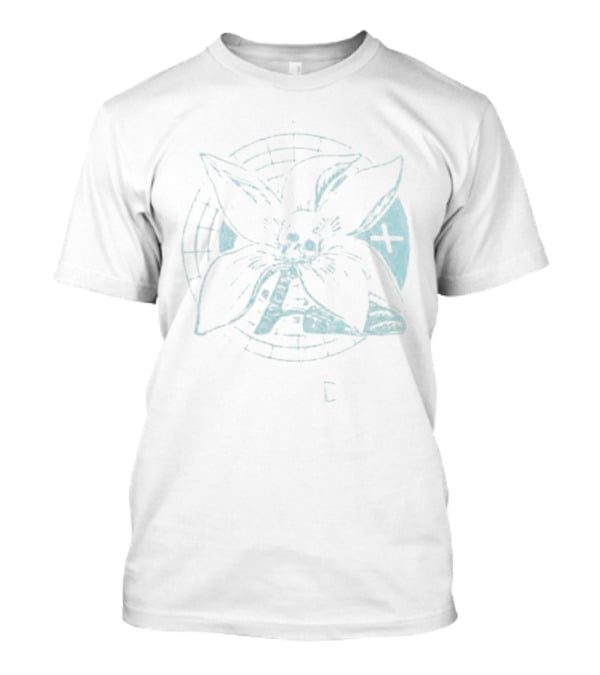 Brand New Band Flower Skull And Globe Green Sketch T-Shirt