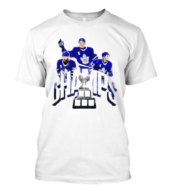 Toronto Marlies Champions Dakota Mermis Easton Cowan Landon Sim 2026 Calder Cup T-Shirt