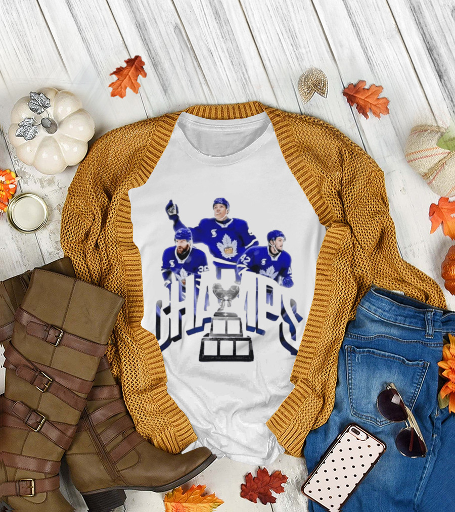 Toronto Marlies Champions Dakota Mermis Easton Cowan Landon Sim 2026 Calder Cup T-Shirt