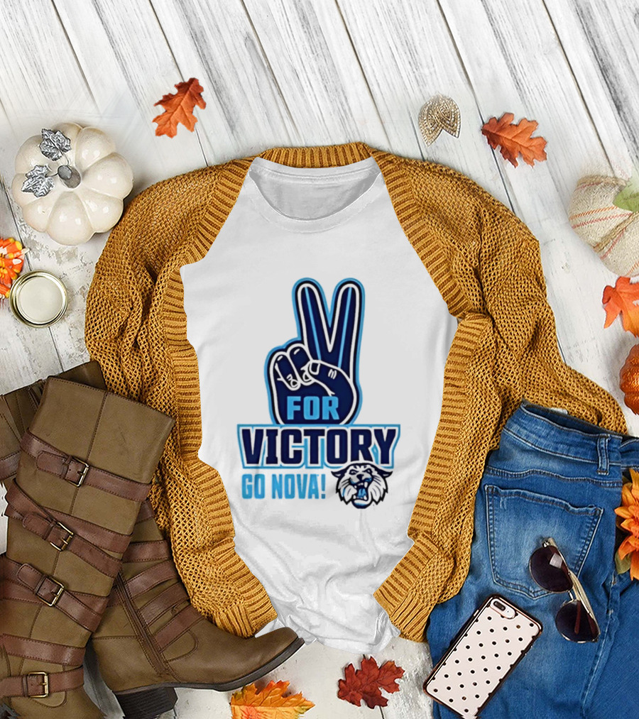 V For Victory Go Nova Wildcat T-Shirt