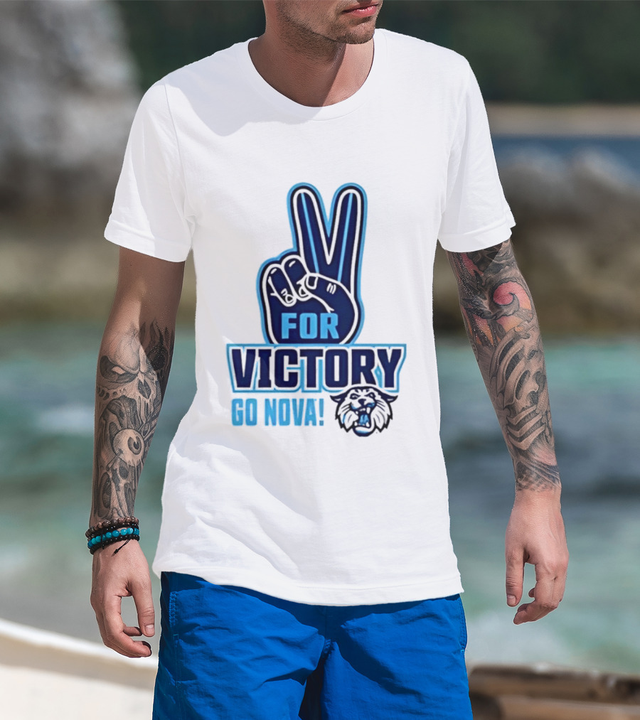 V For Victory Go Nova Wildcat T-Shirt