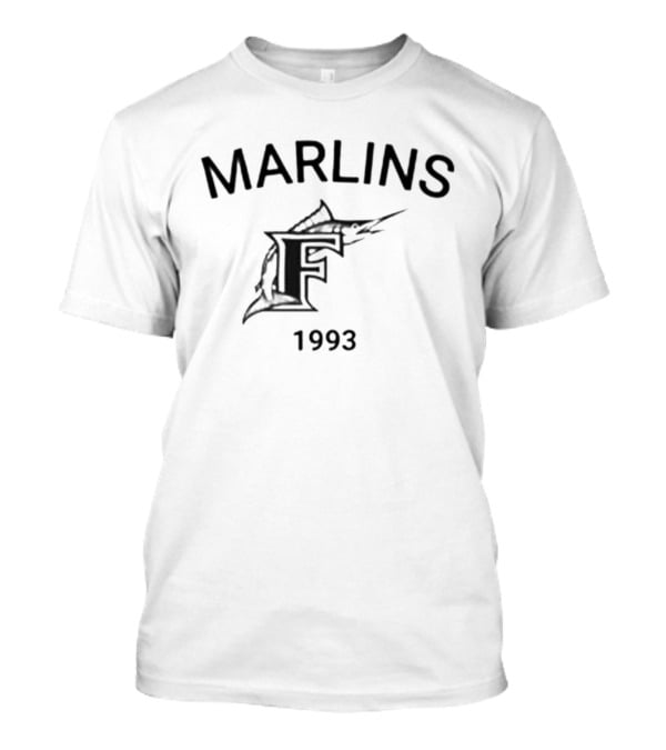 Marlins F 1993 Retro Vintage Baseball T-Shirt