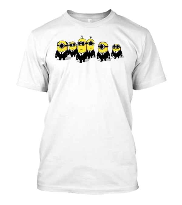 Minions Men In Black Movie Crossover Characters T-Shirt